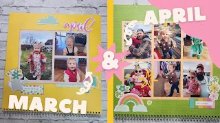 March April Calendar Pages