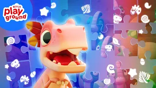 Hungry Dinosaur Puzzle Reveal 🦖🧩 Bad Dinosaurs | Netflix Playground