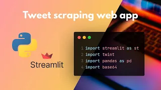 How to build a Twitter scraper application in Python