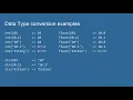Python data type conversions