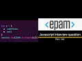 Javascript output based Interview question - Part 142