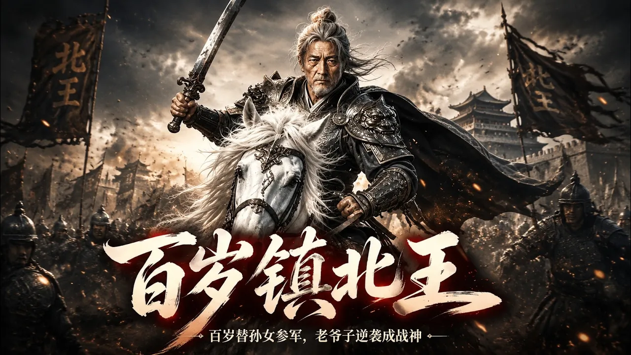 A hundred-year-old Northern King, at the age of a hundred, enlists in the army in his granddaughter’s place—turning the tables and becoming a war god!