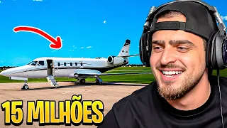 JON VLOGS REAGINDO AO SEU NOVO AVIÃO DE 15 MILHÕES