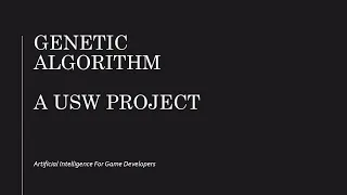 Artificial Intelligence for Game Developers - Evolutionary Algorithm