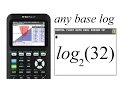 Any base logs on the TI-84 CE
