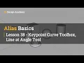 Autodesk Alias Basic Tutorials 38 - Keypoint Curve Toolbox Line at Angle Tool
