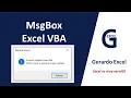 MsgBox en Excel VBA Argumentos y modos de uso Funcion MsgBox