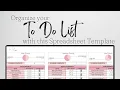To Do List Planner To Do List Spreadsheet Google Sheet To Do List Excel Task Planner Task Management