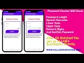 How To Create Password Pattern Checker in Android Studio NSC