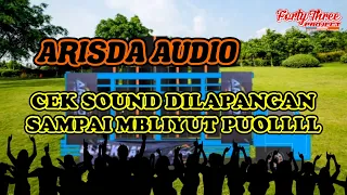 Download Animasi Sound System ARISDA AUDIO Cek Sound lapangan full bass sampai gleerrr MP3