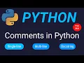 Python Comments Single-line Multi-line Docstring