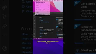 First thing to do after installing VS Code