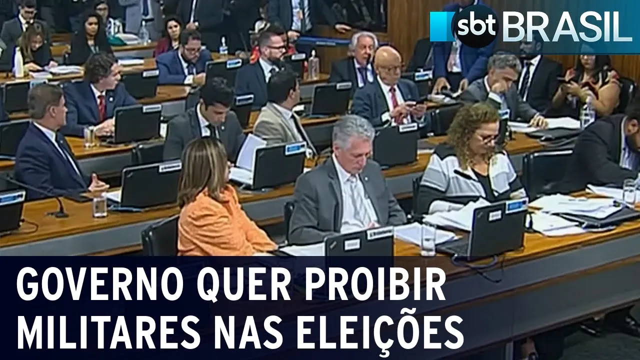 Governo quer proibir militares nas eleições | SBT Brasil (30/08/23)