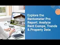Explore the Rentometer Pro Report Analyze Rent Comps Trends and Property Data