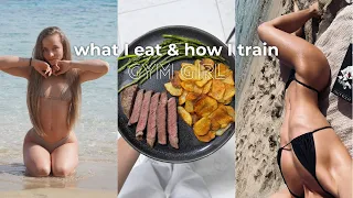 my full workout routine & how I eat for big glutes & a small waist ♡