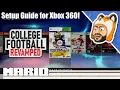 How to Install College Football Revamped for Xbox 360 - CFB Revamped Setup Guide
