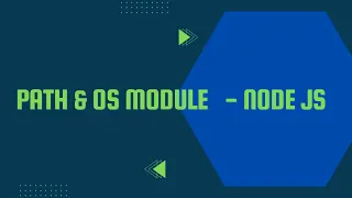 Node-JS Path OS module Tamil HarshaSelvi