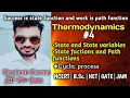 Thermodynamics part-4 State and path functions NCERT B Sc NET GATE JAM