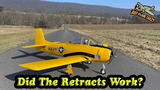 Maiden of Eflite T28 Carbon Z, Do the Retracts Work