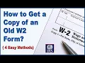 How to Get a Copy of an Old W2 Form Without Paying