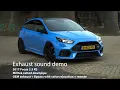 Ford Focus MK3 RS Sound Demo Bypass stock exhaust with Milltek downpipe
