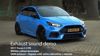 Ford Focus MK3 RS Sound Demo Bypass stock exhaust with Milltek downpipe