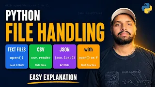 Python File Handling Complete Tutorial in Hindi Text Files CSV JSON Beginner to Pro