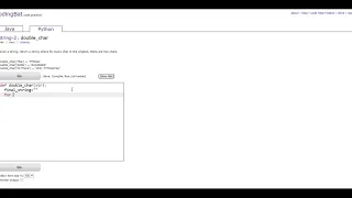 String-2 double - char Python Tutorial codingbat com