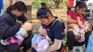 Breastfeeding baby new video | breastfeeding baby 💟 breastfeeding baby viral 2026