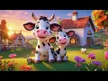 Download Lagu Baby Cow Say Moo Moo Moo | Animal Sound Song for Kids | Learn Farm Sounds with Baby Cow