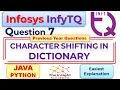 Infosys infyTQ Coding JAVA Python Question7 infyTQ Previous Slot Coding Question Answer Explained