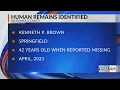 Skull found in Springfield identified as man missing since 2021