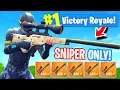 NEW Sniper ONLY Mode In Fortnite Battle Royale