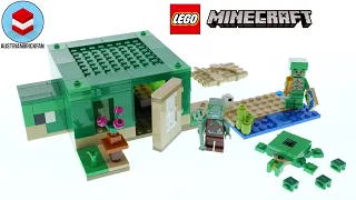 LEGO Minecraft 21254 The Turtle Beach House – LEGO Speed Build Review