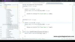 Core Java OOPS Part - 48 Interface Interfaces contains Same Static Method Names and Signature