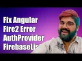 Fix AngularFire2 Error No Exported Member for AuthProviders FirebaseListObservable