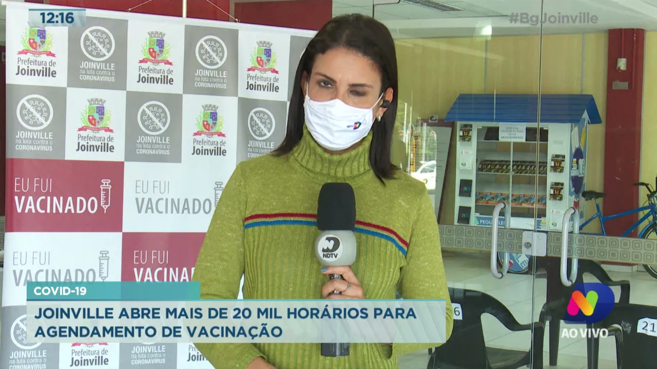 Covid-19: Joinville abre mais de 20 mil horários para agendamento de vacinação