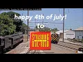 Virtual railfan footage of fireworks Strasburg number 90 and Amtrak number 603