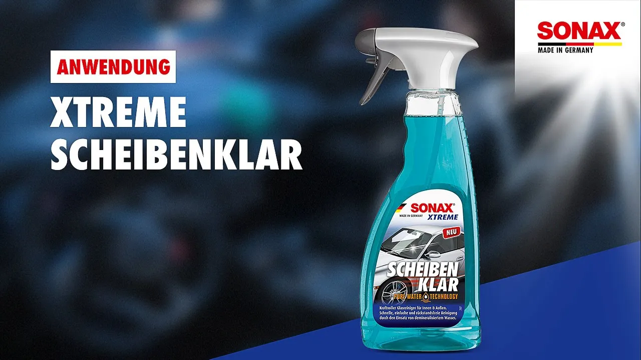 Anwendung SONAX XTREME ScheibenKlar
