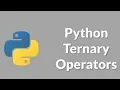 Ternary operator in python