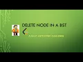 Delete Node in a BST LeetCode August LeetCoding Challenge Recursion BST