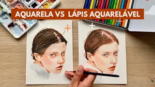 LÁPIS AQUARELÁVEL É IGUAL A AQUARELA? | comparação completa