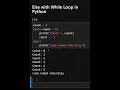 Else with While Loop in Python