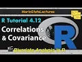 Correlations and Covariance in R with Example R Tutorial 4 12 MarinStatsLectures