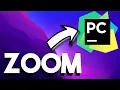 How to zoom in PyCharm