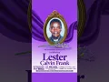 Lester Calvin Frank Funeral Announcement