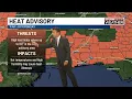 Dangerous heat continues into the new week storms increase late week