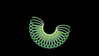 Rotating Outer Ellipse Dynamic Pattern by Processing