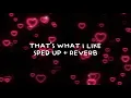 Lagu bruno mars - that’s what i like (sped up + reverb)