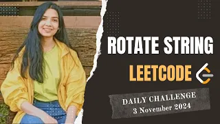 796 Rotate String Leetcode Daily POTD 3 Nov 2024 Java Hindi String